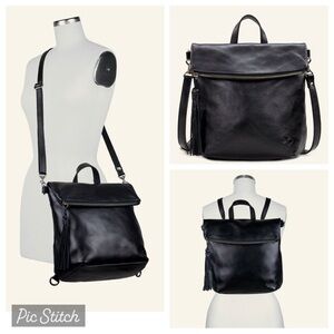 Patricia Nash Luzille Convertible Crossbody Backpack In Heritage Black